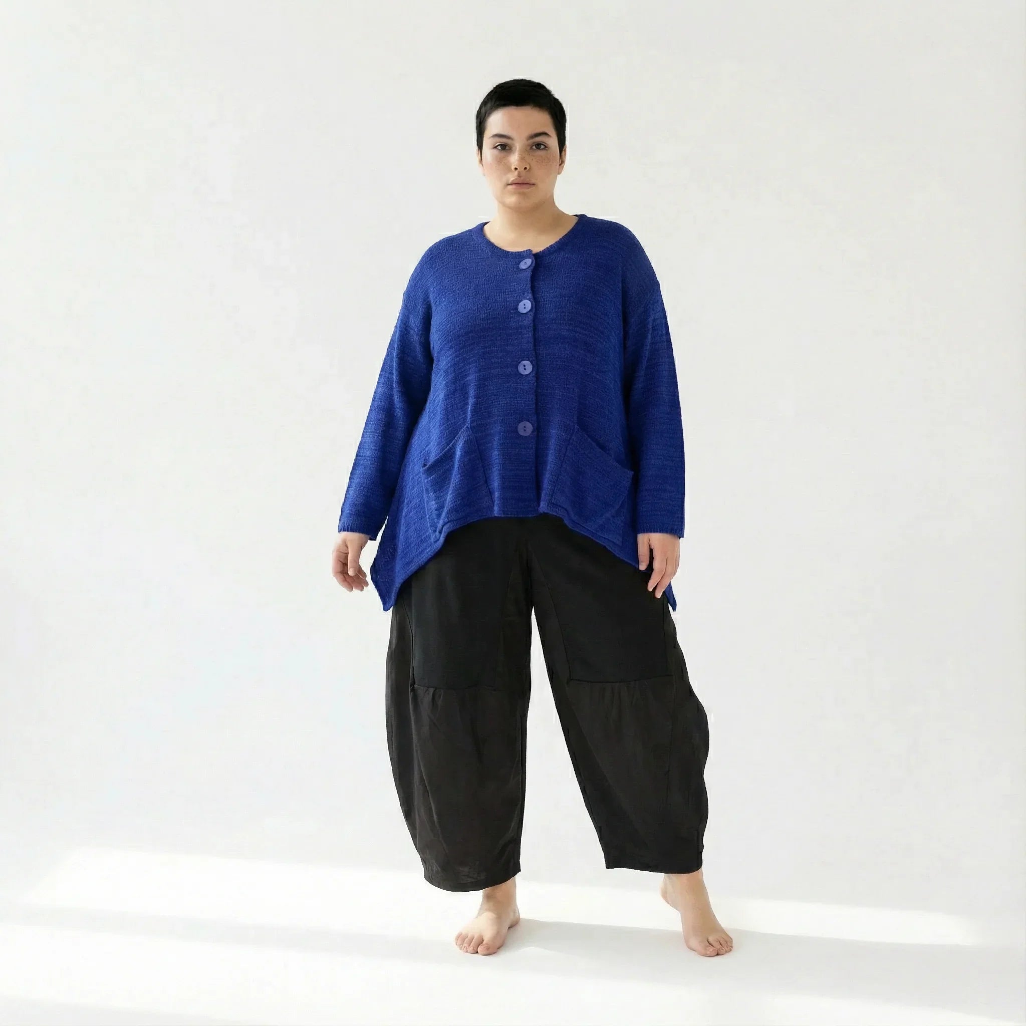 AKH Fashion 118 Veste, Bleu Roi