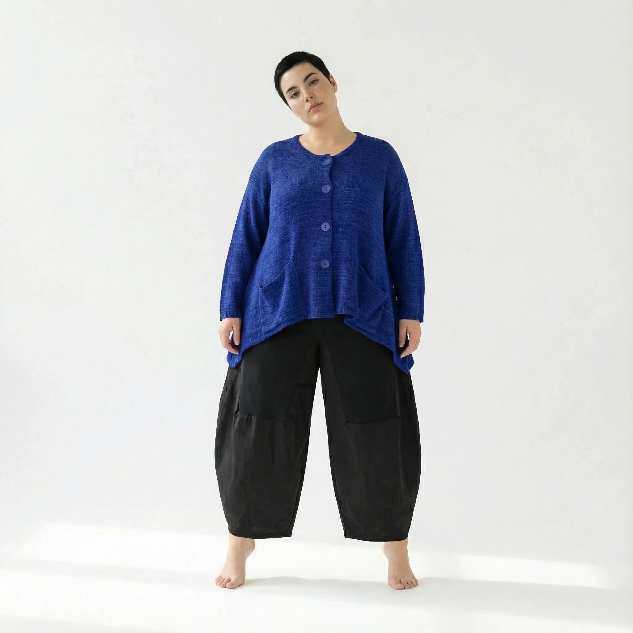 AKH Fashion 118 Veste, Bleu Roi