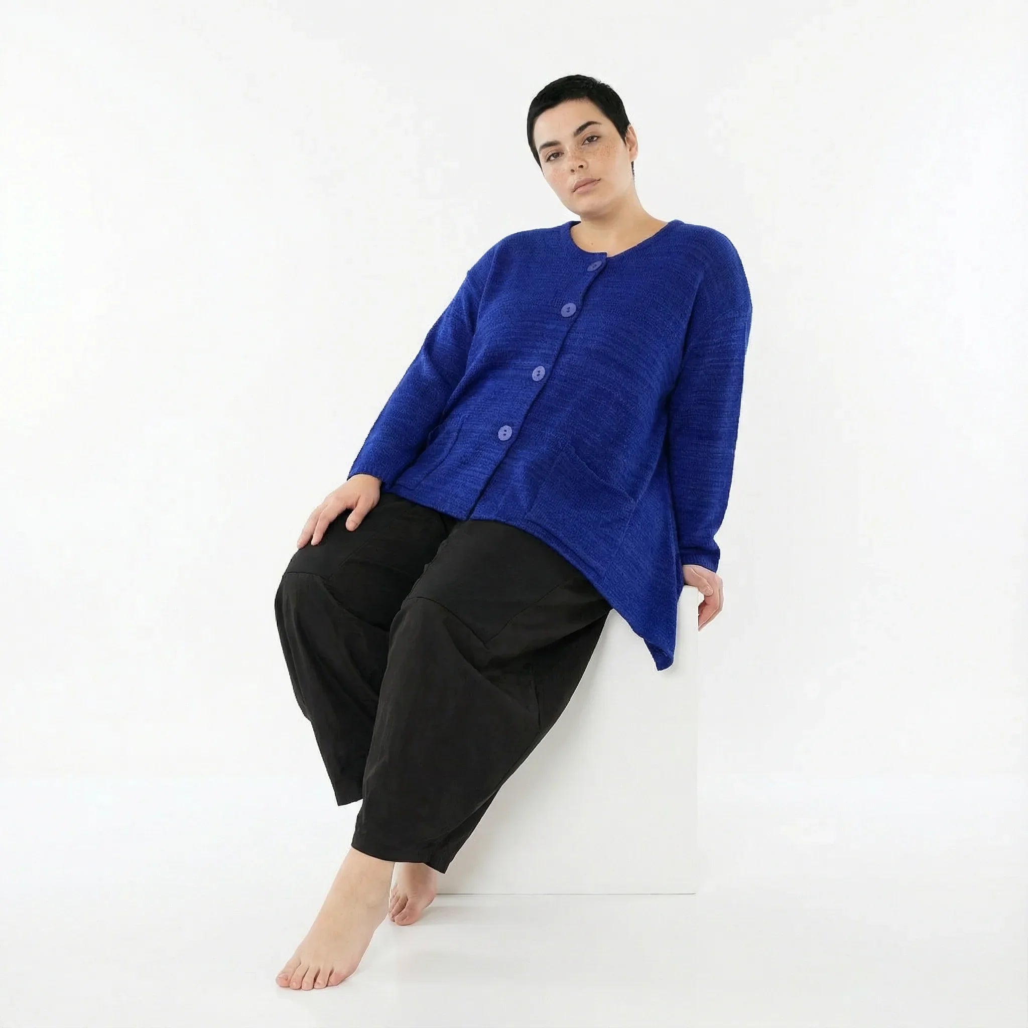 AKH Fashion 118 Veste, Bleu Roi