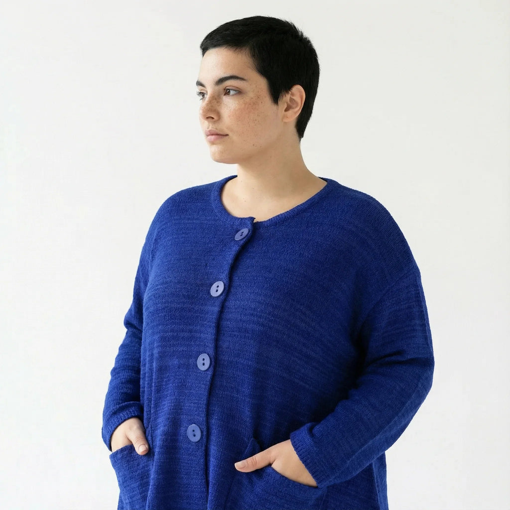 AKH Fashion 118 Veste, Bleu Roi