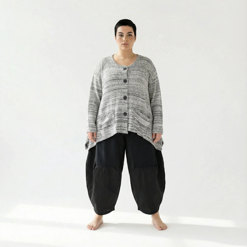 AKH Fashion 118 Veste, Blanc-Noir