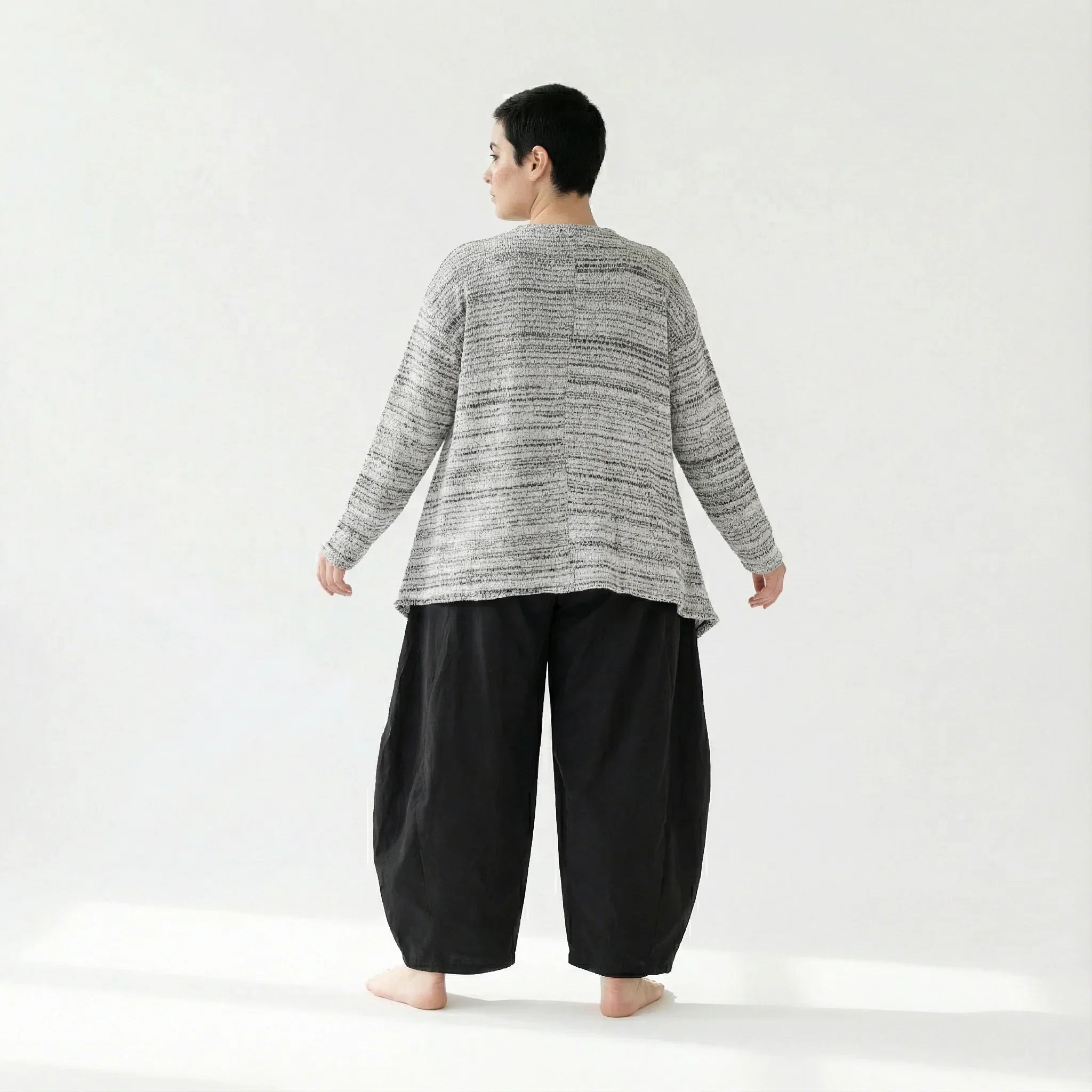 AKH Fashion 118 Veste, Blanc-Noir