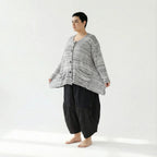 AKH Fashion 118 Veste, Blanc-Noir