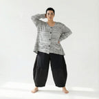 AKH Fashion 118 Veste, Blanc-Noir