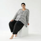 AKH Fashion 118 Veste, Blanc-Noir