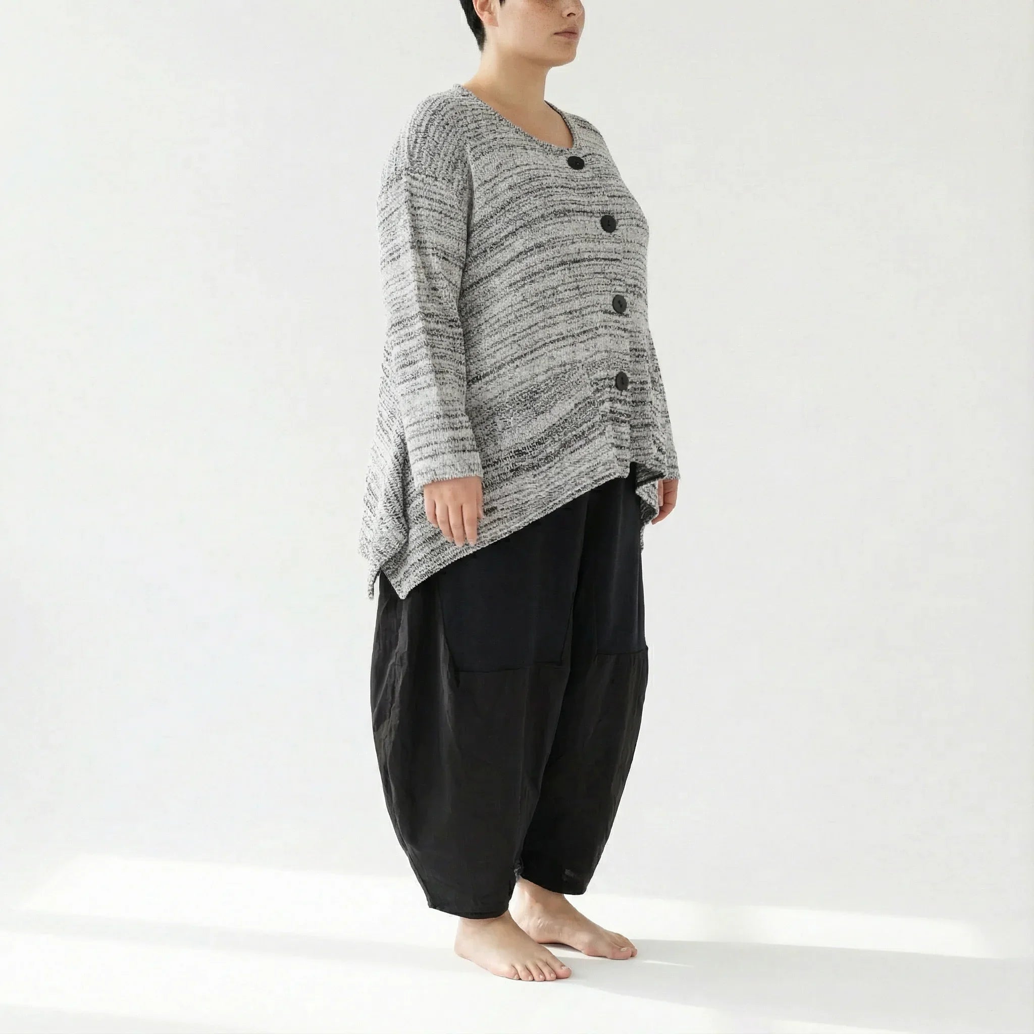 AKH Fashion 118 Veste, Blanc-Noir