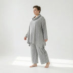 AKH Fashion 3371 Chemise longue, Gris
