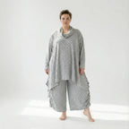 AKH Fashion 3371 Chemise longue, Gris