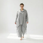 AKH Fashion 3371 Chemise longue, Gris
