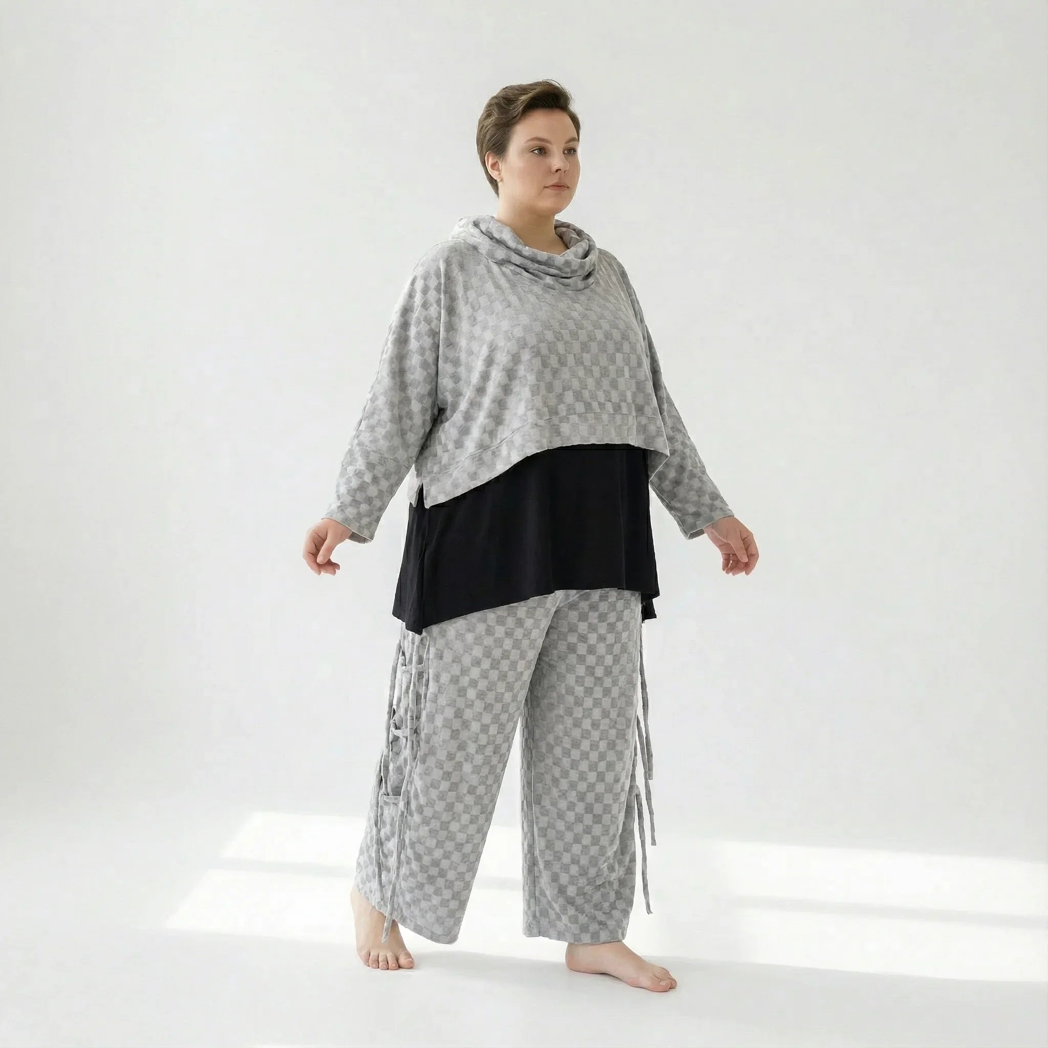 AKH Fashion 7125 Pantalon, Gris
