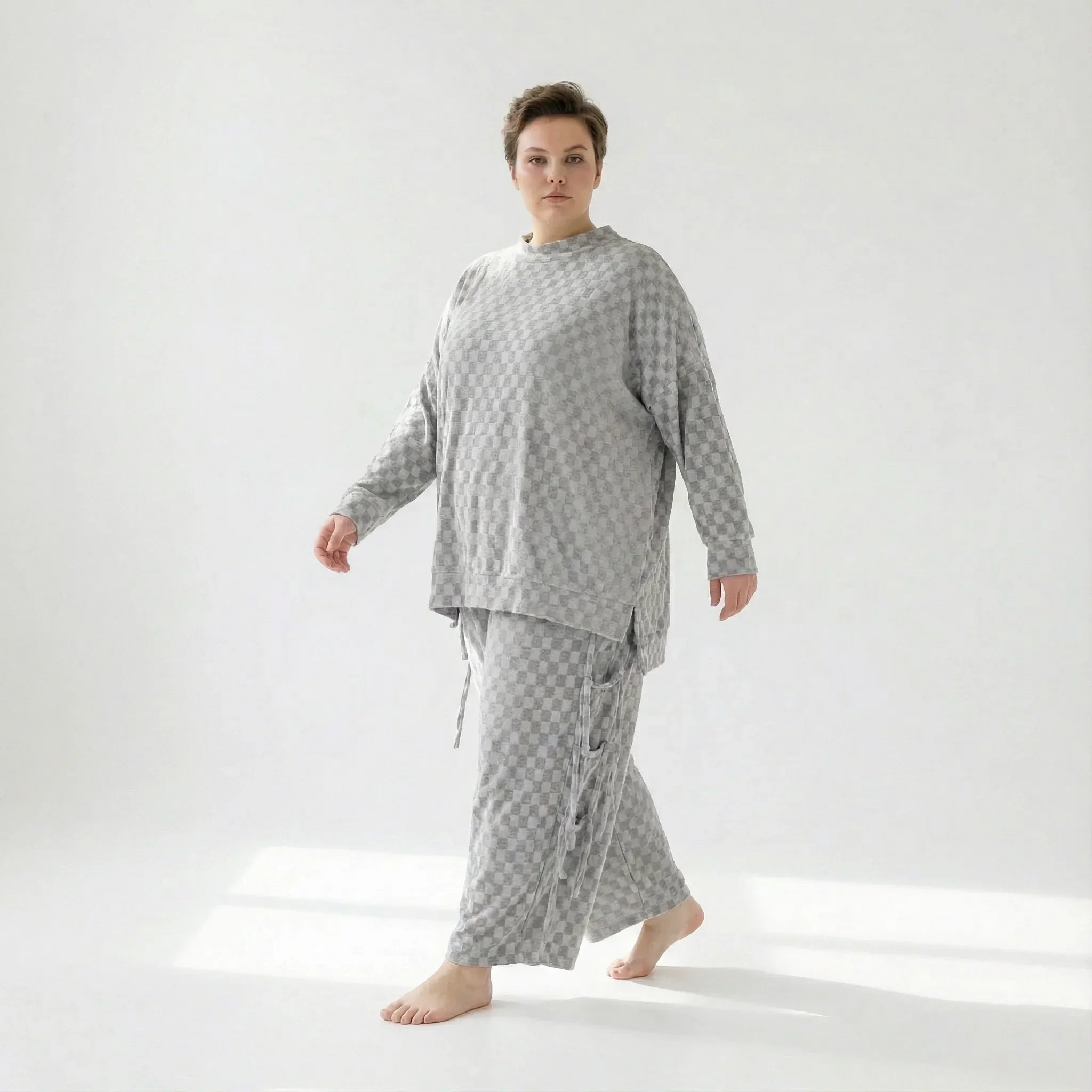 AKH Fashion 7124 Big Shirt, gris