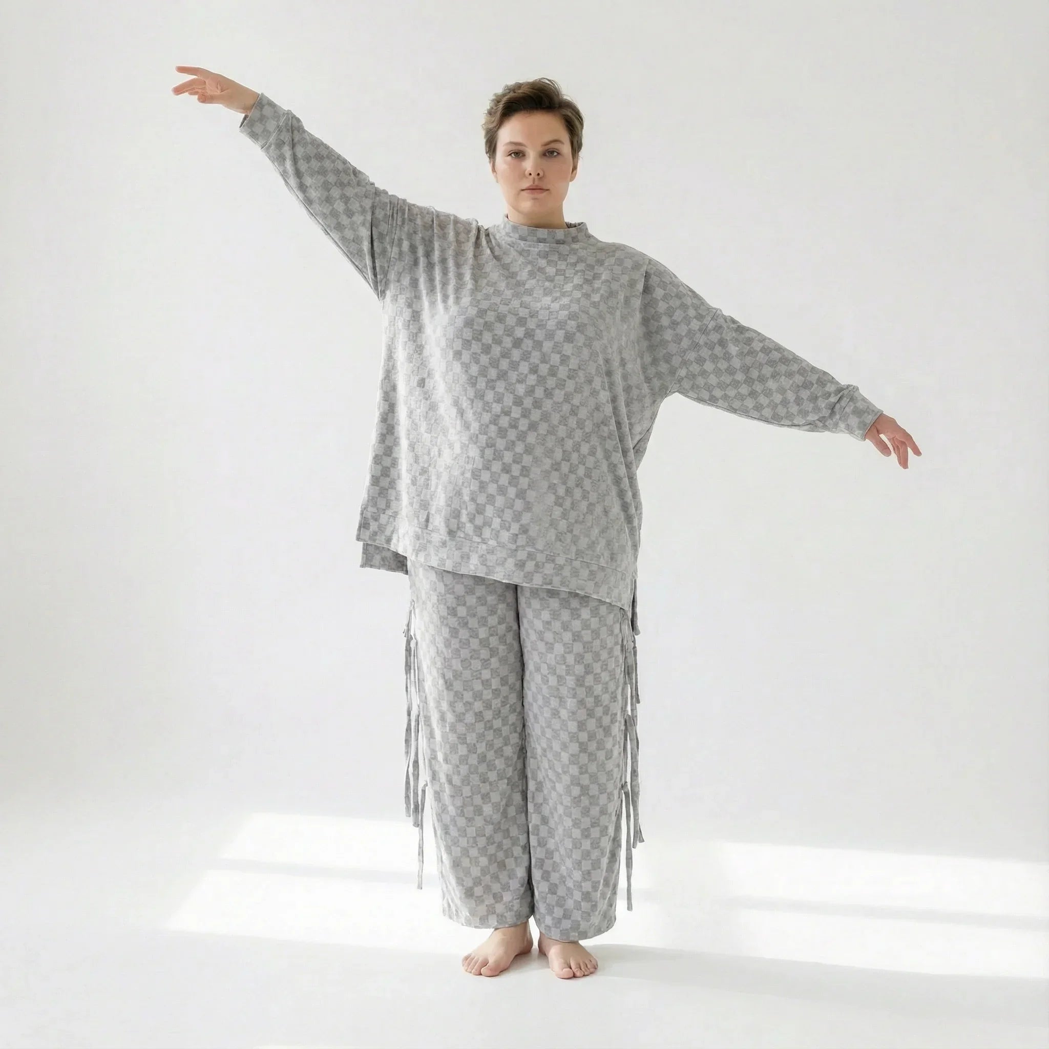 AKH Fashion 7124 Big Shirt, gris