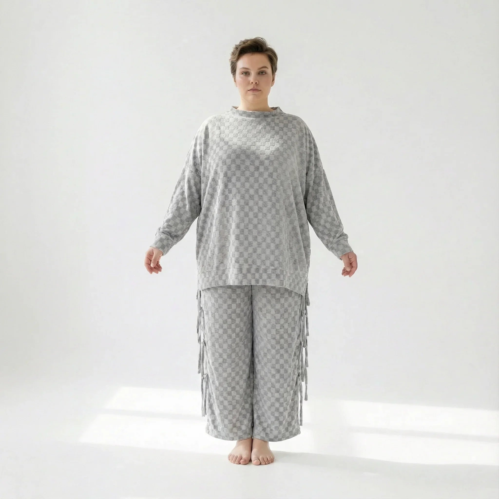 AKH Fashion 7124 Big Shirt, gris