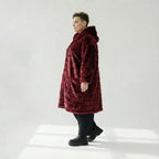 AKH Fashion 6280 Manteau, rouge bordeaux
