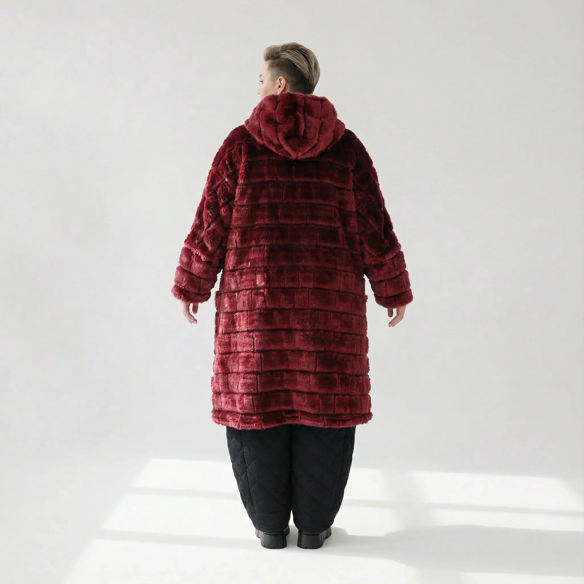 AKH Fashion 6280 Manteau, rouge bordeaux