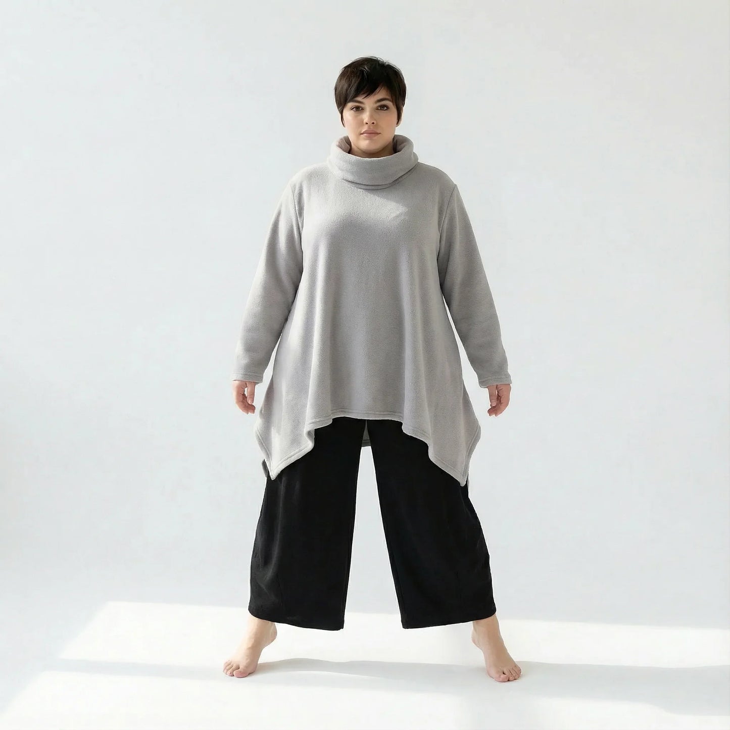 AKH Fashion 3371 Big Shirt, Hellgrau