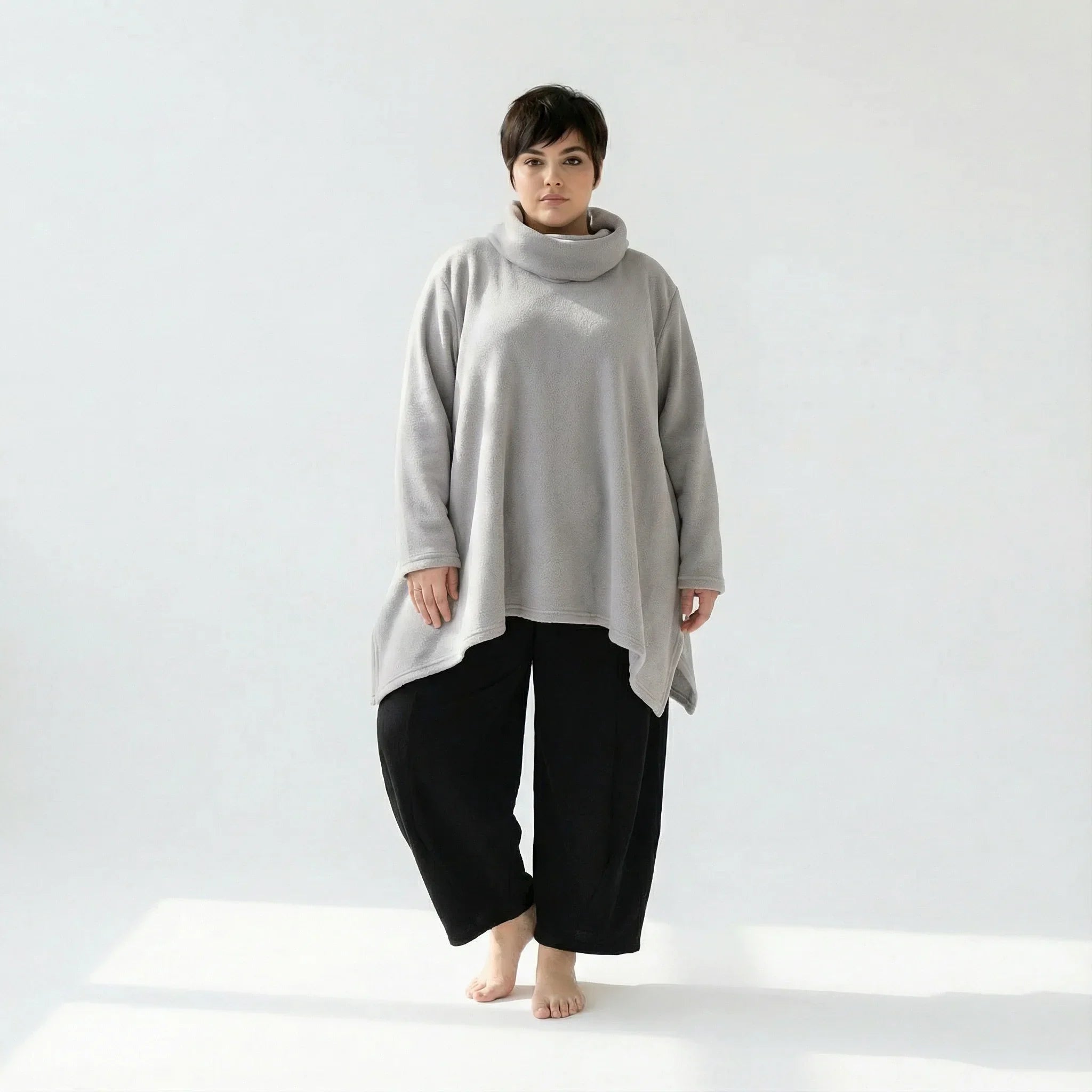 AKH Fashion 3371 Big Shirt, Gris clair