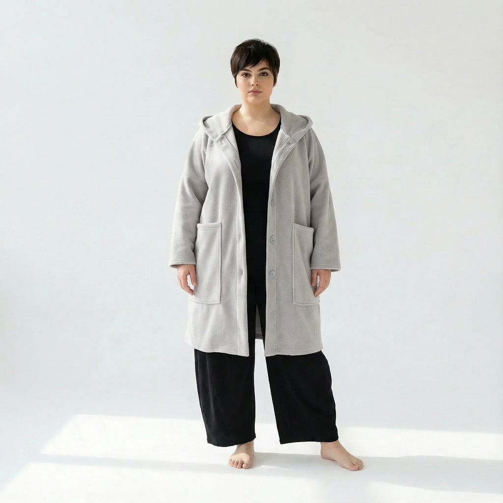 AKH Fashion 6272 Veste, Gris clair