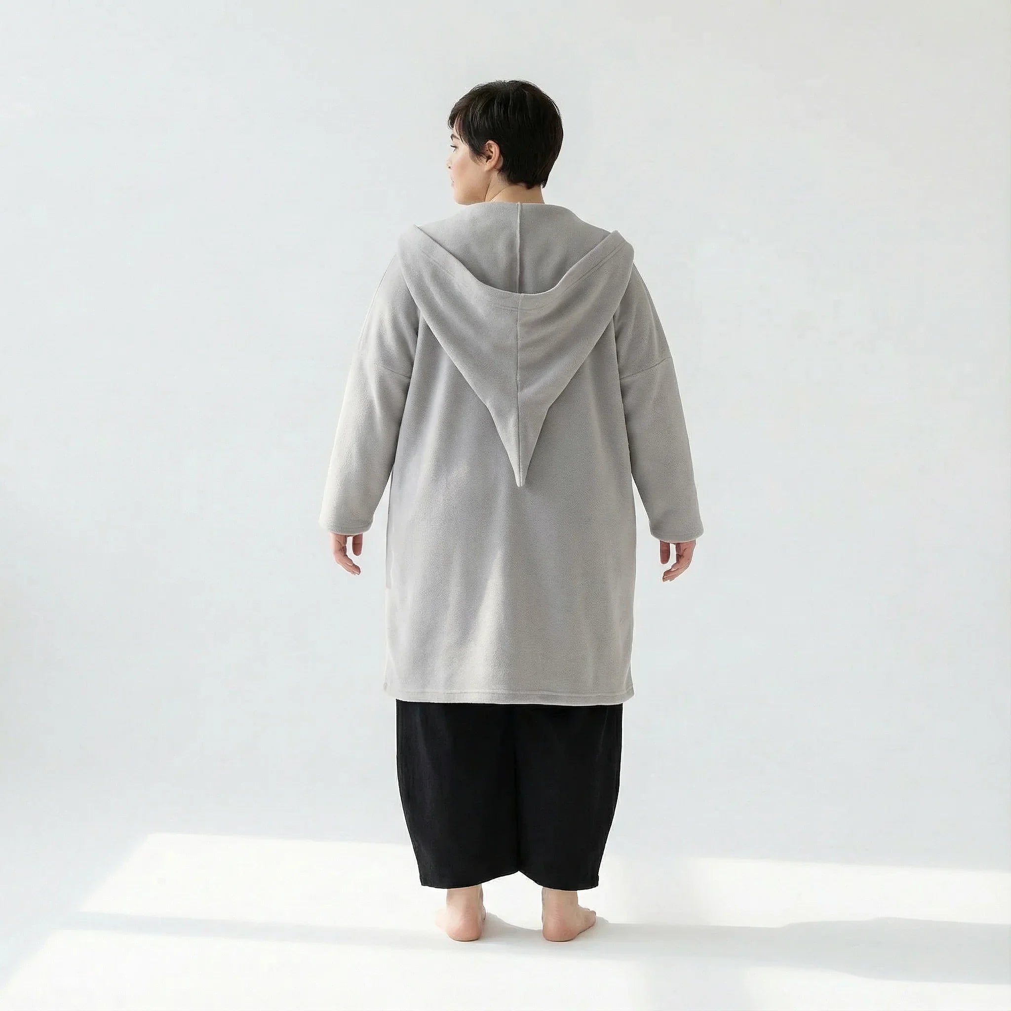 AKH Fashion 6272 Veste, Gris clair