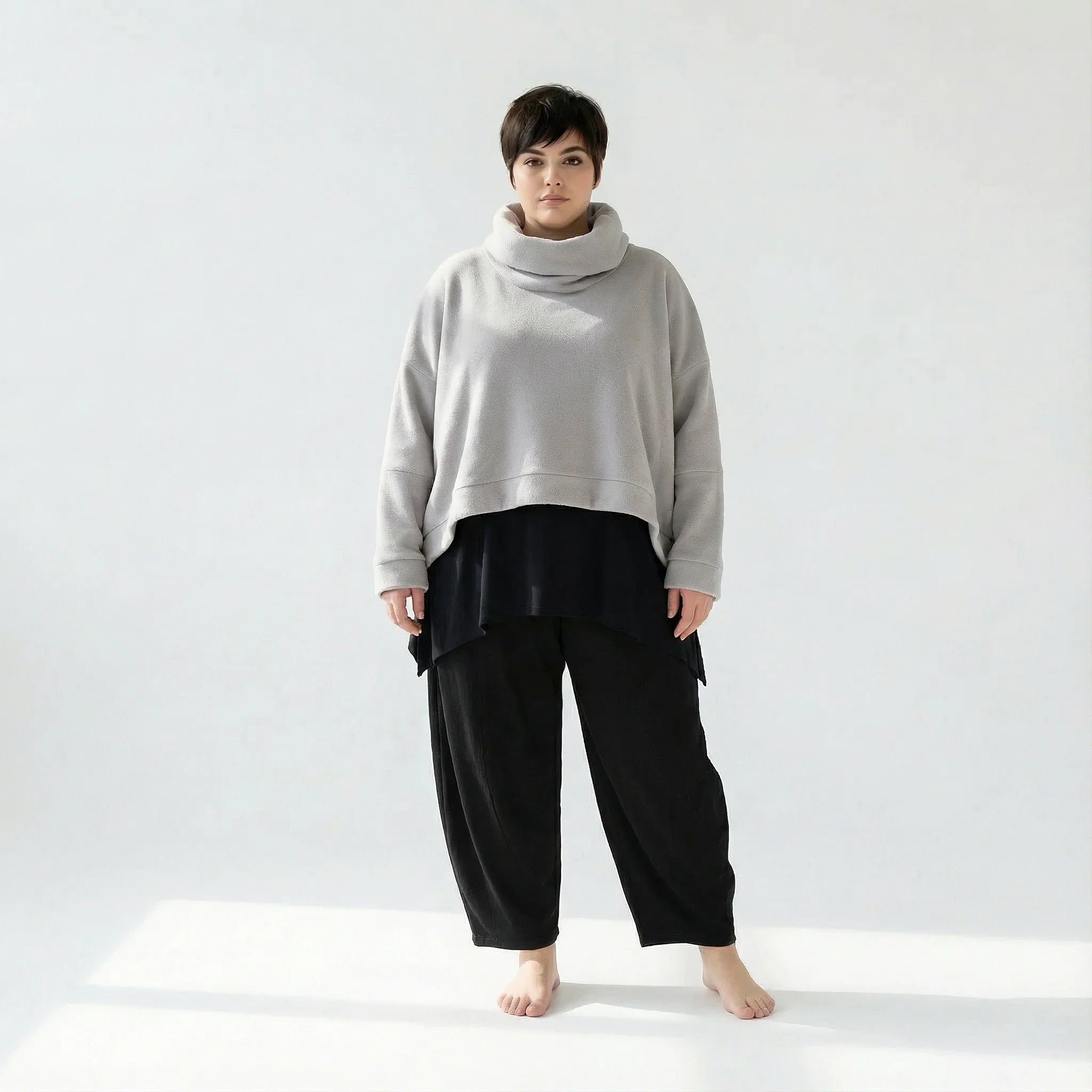 AKH Fashion 7011R Jeté, Gris clair