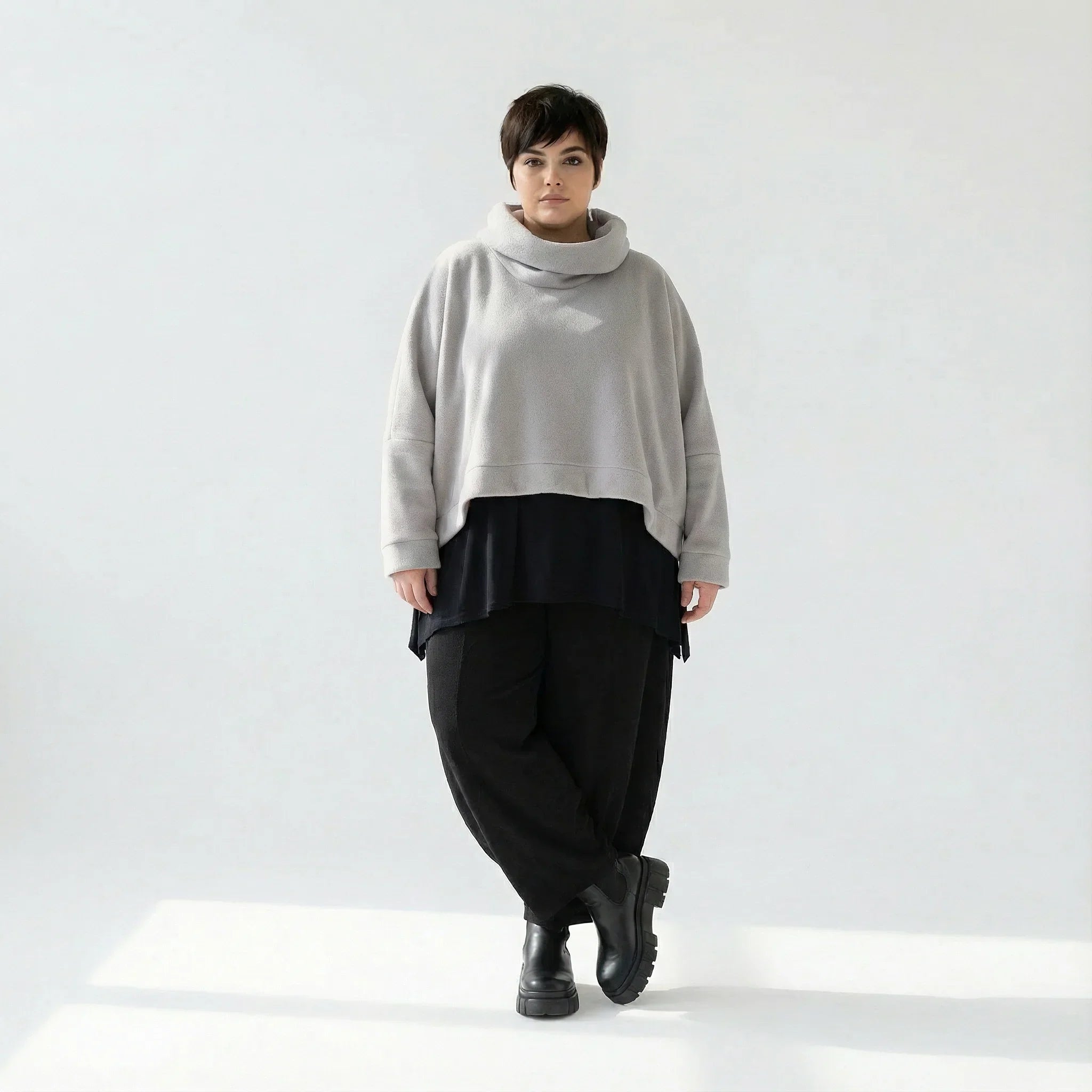 AKH Fashion 7011R Jeté, Gris clair