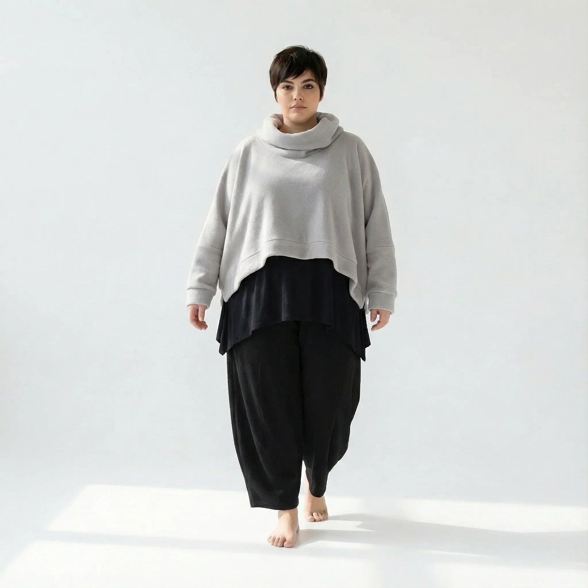 AKH Fashion 7011R Jeté, Gris clair