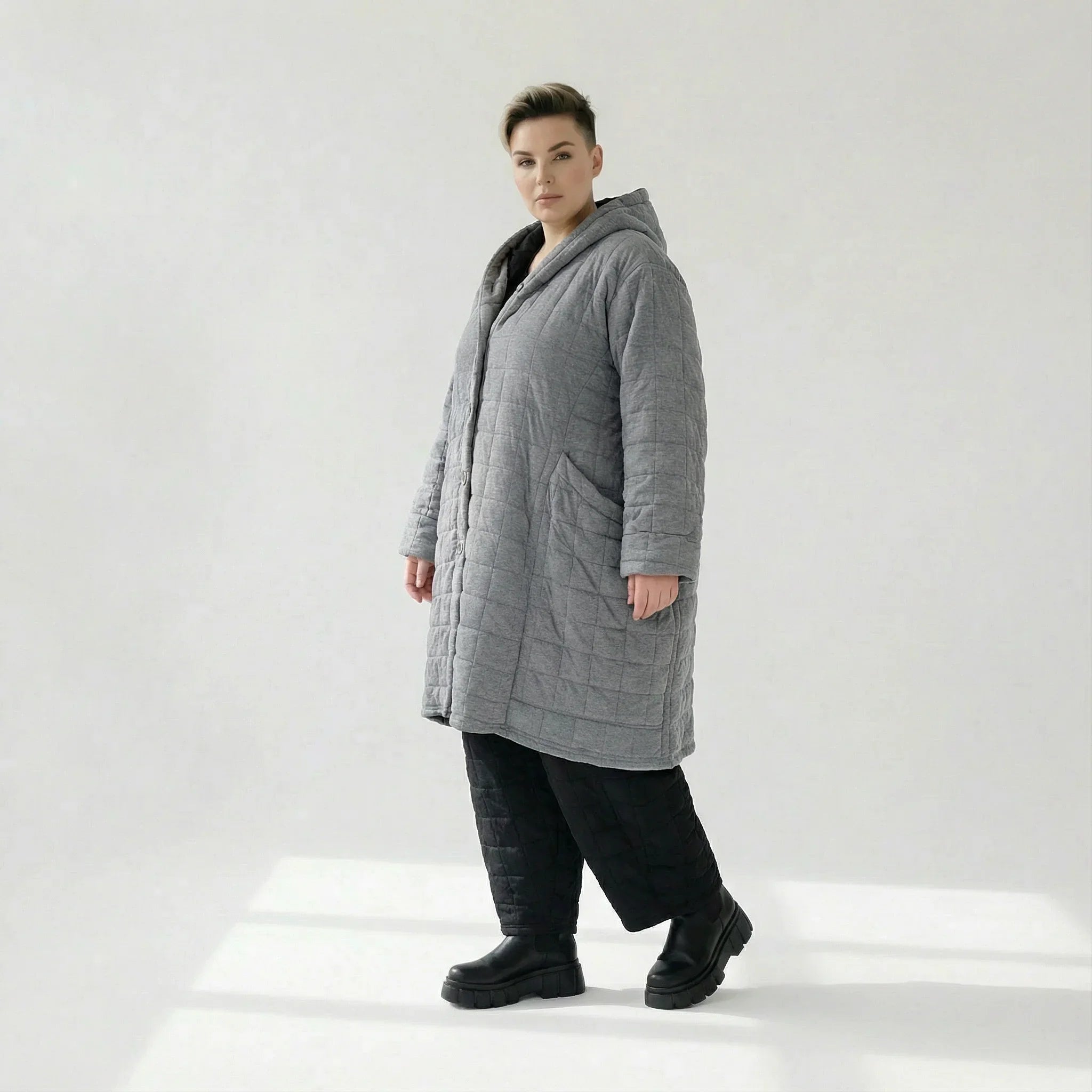 AKH Fashion 6600 Manteau, Gris