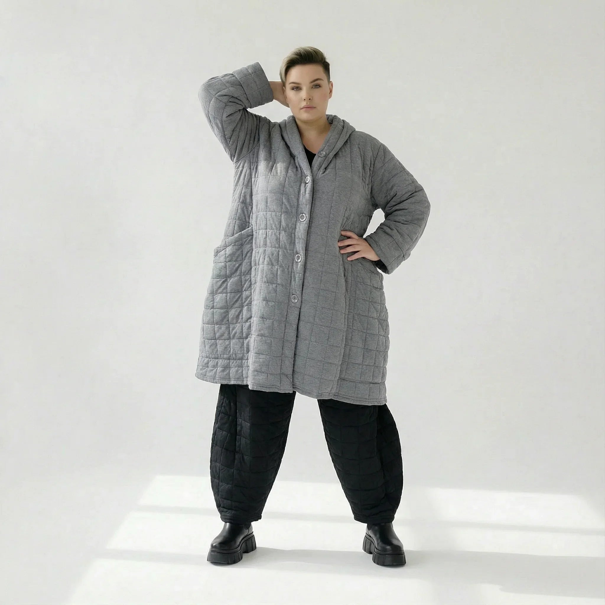 AKH Fashion 6600 Manteau, Gris