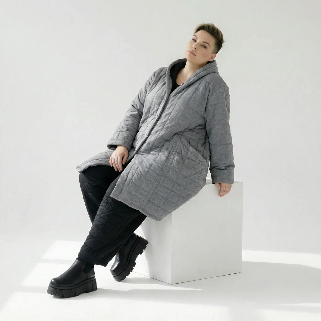 AKH Fashion 6600 Manteau, Gris