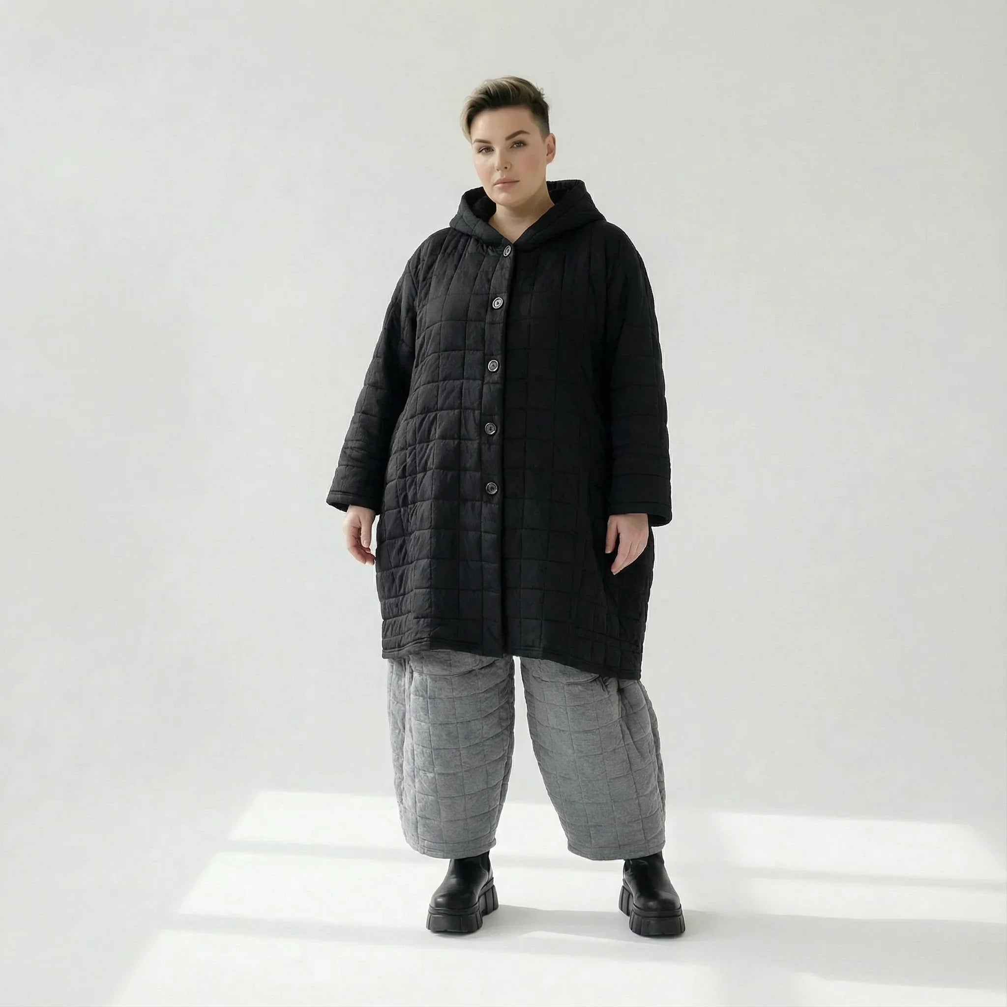 Manteau AKH Fashion 6600, Noir