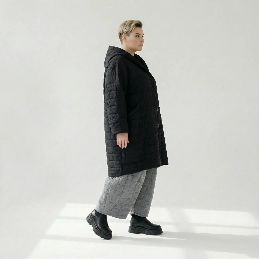 Manteau AKH Fashion 6600, Noir