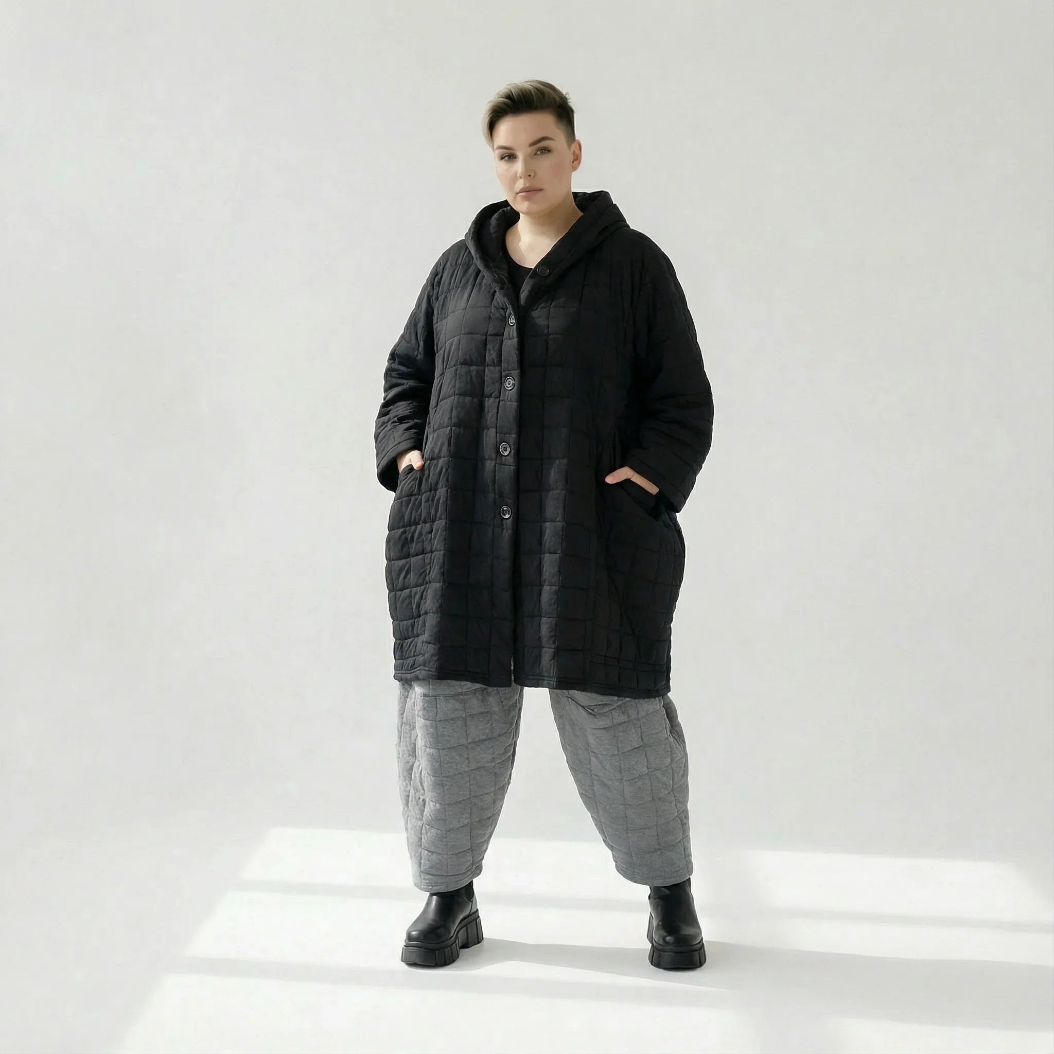 Manteau AKH Fashion 6600, Noir