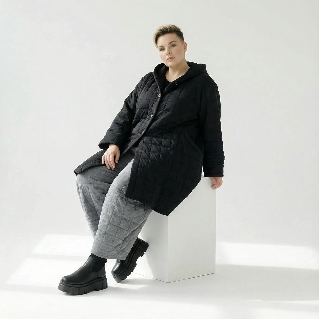 Manteau AKH Fashion 6600, Noir