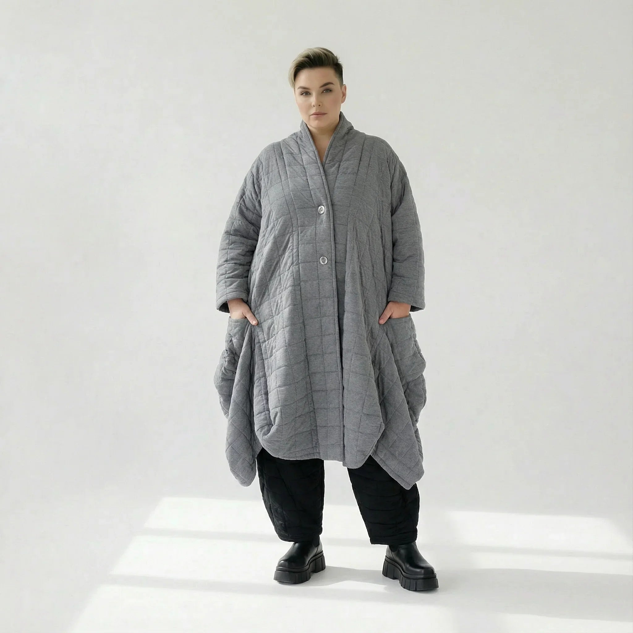 AKH Fashion 6671 Manteau, Gris