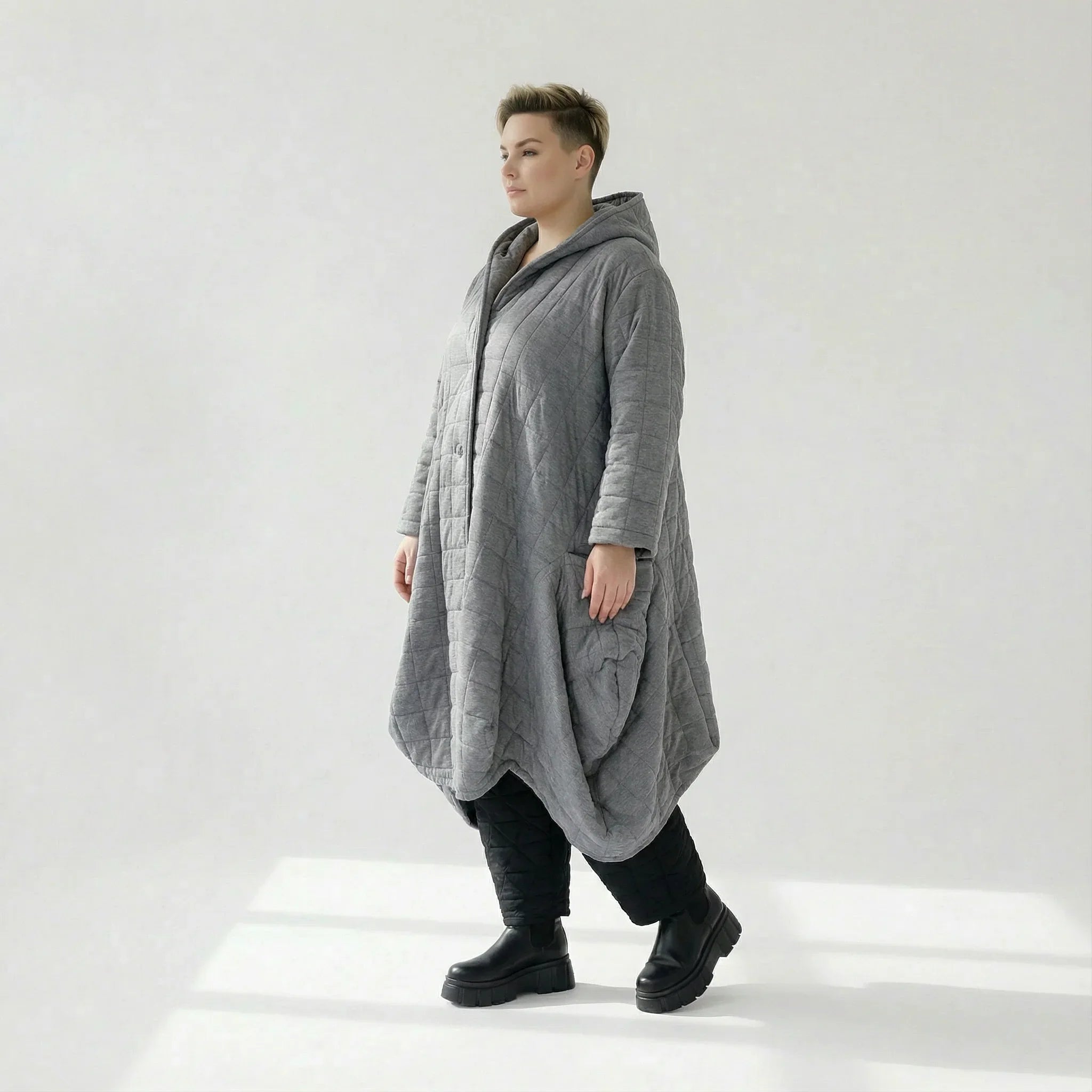 AKH Fashion 6671 Manteau, Gris
