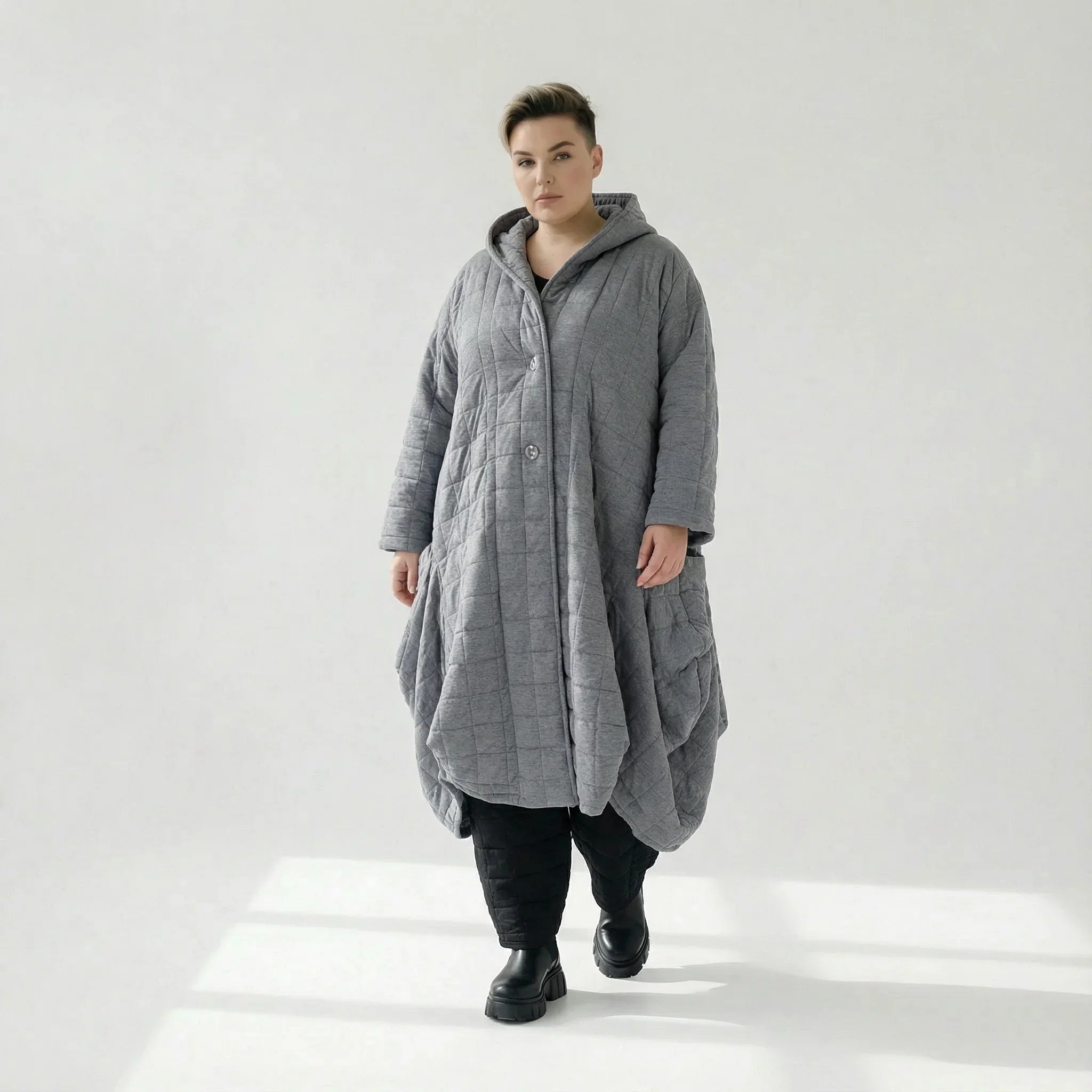 AKH Fashion 6671 Manteau, Gris