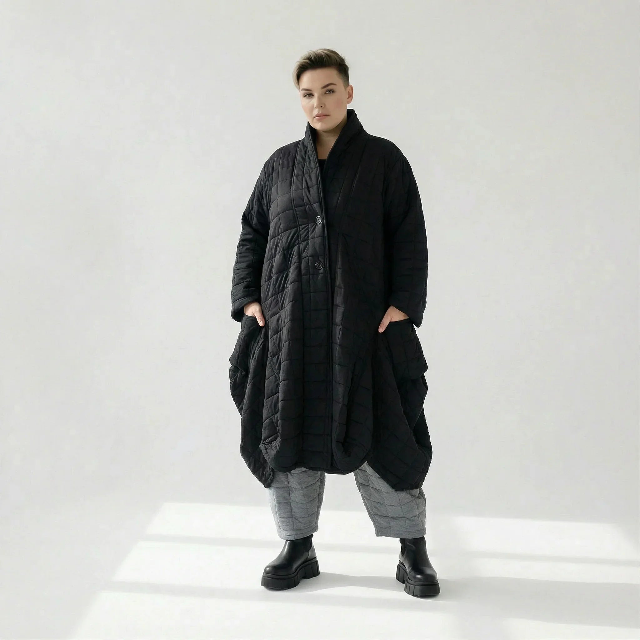 AKH Fashion 6671 Coat, Black