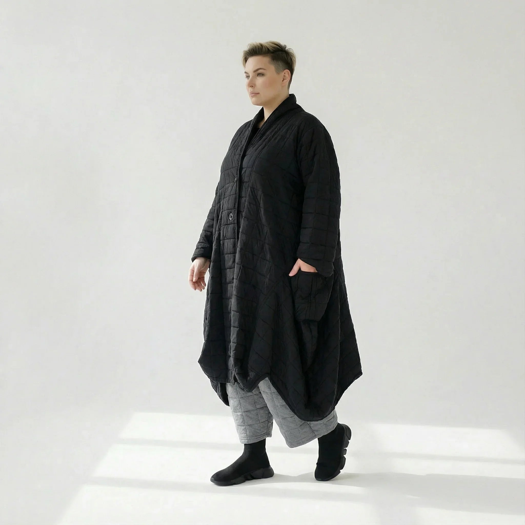 AKH Fashion 6671 Coat, Black
