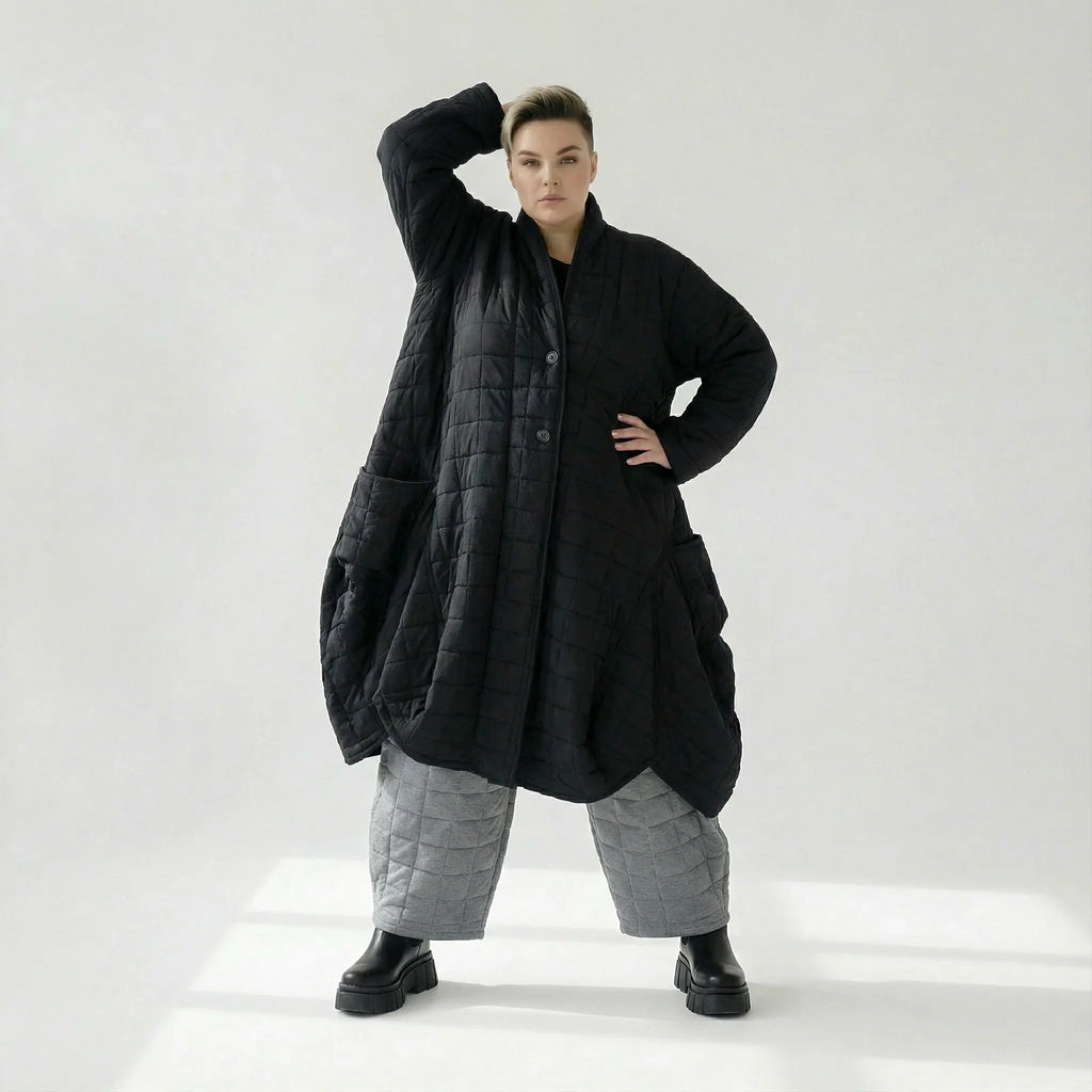 AKH Fashion 6671 Coat, Black