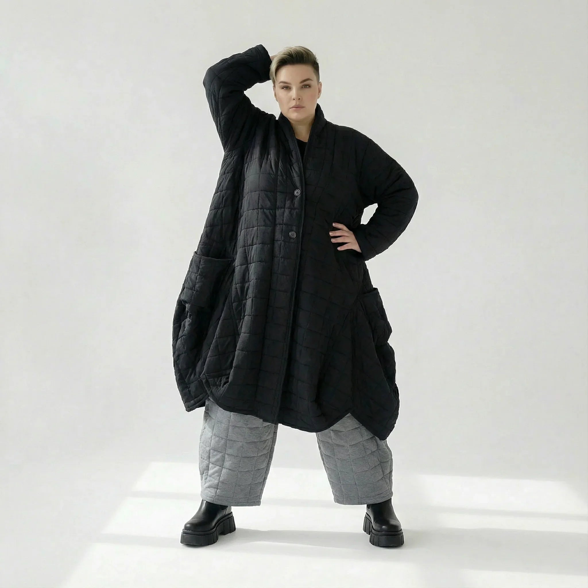 AKH Fashion 6671 Coat, Black