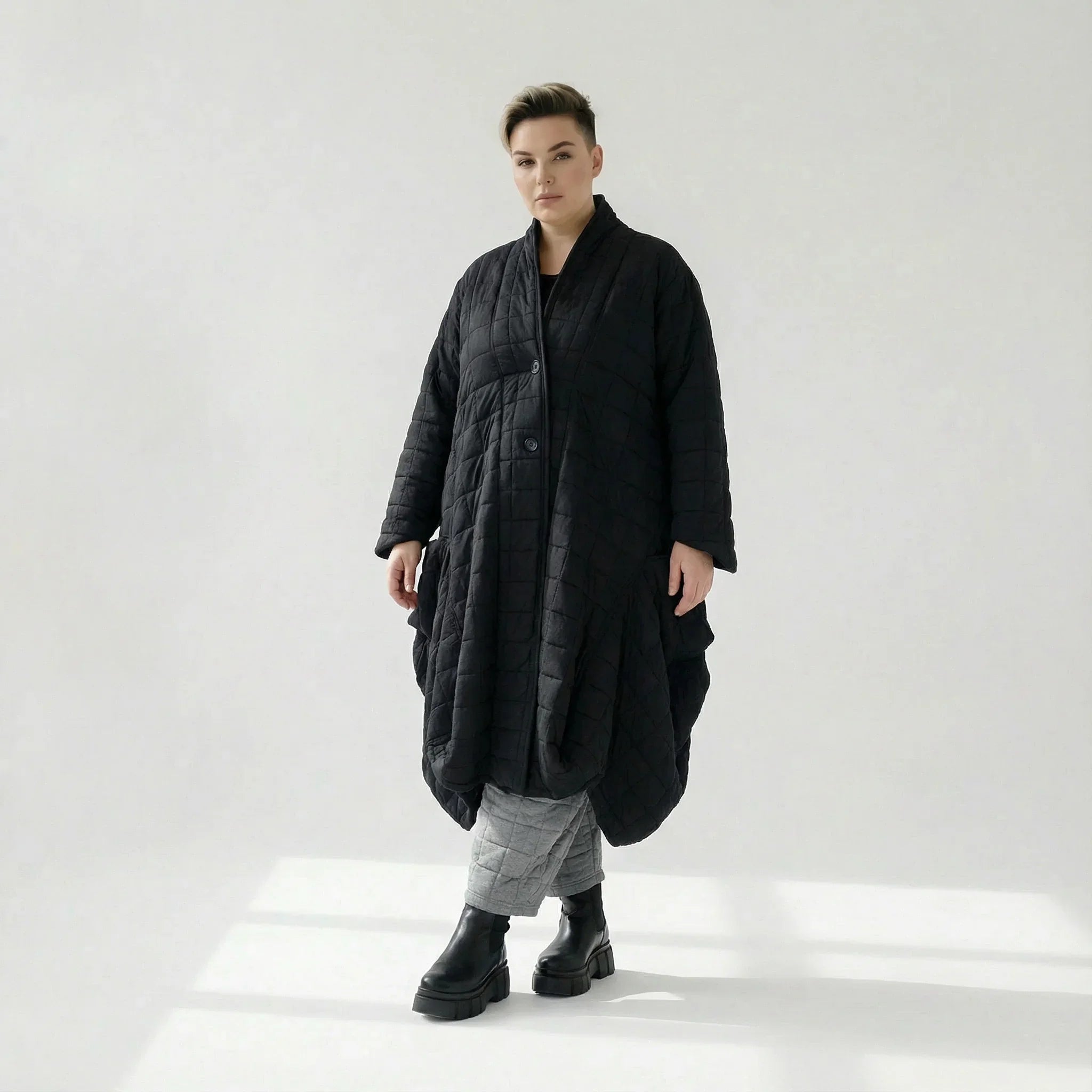 AKH Fashion 6671 Coat, Black