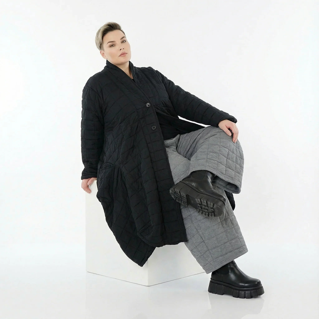 AKH Fashion 6671 Coat, Black