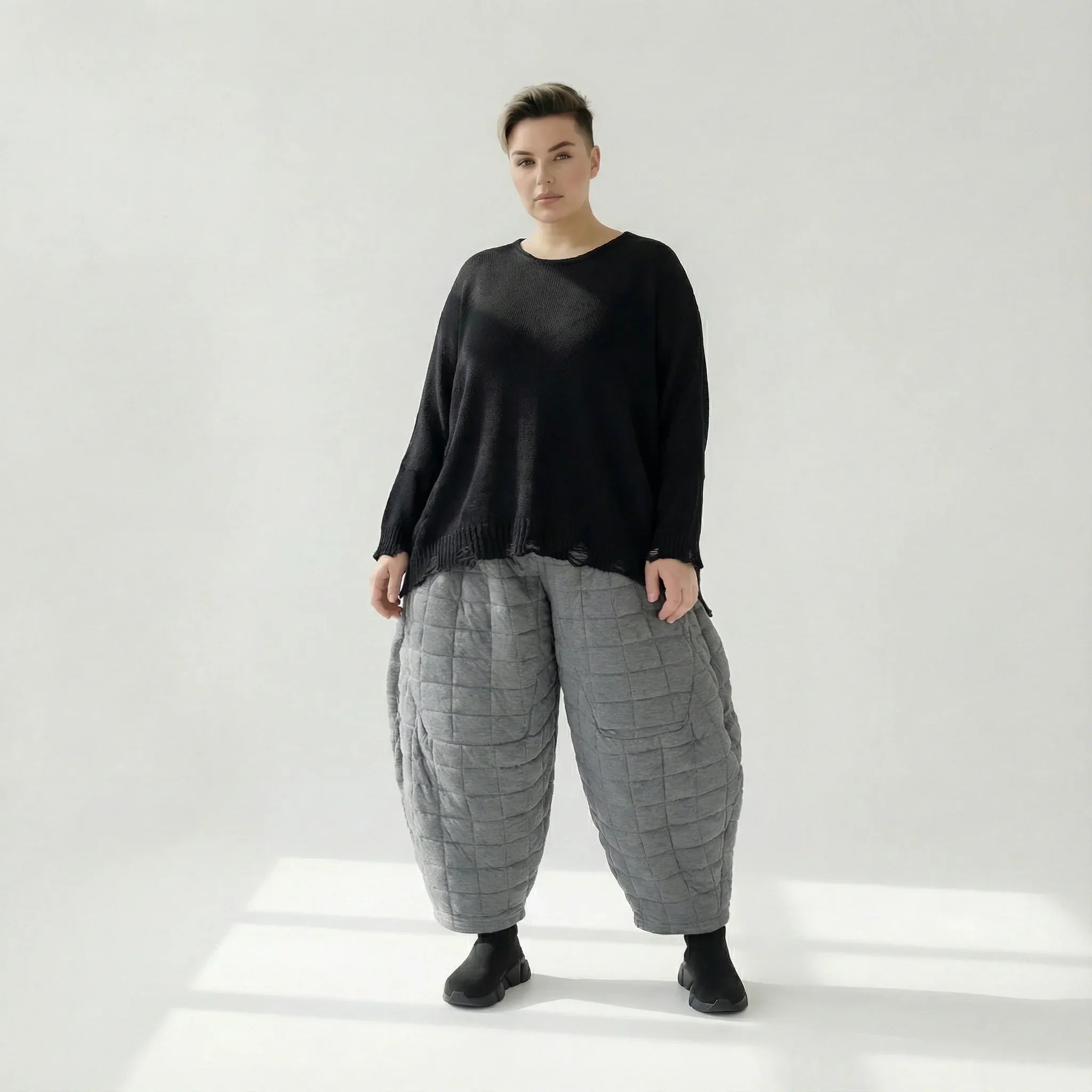 AKH Fashion 6883 Pantalon, Gris