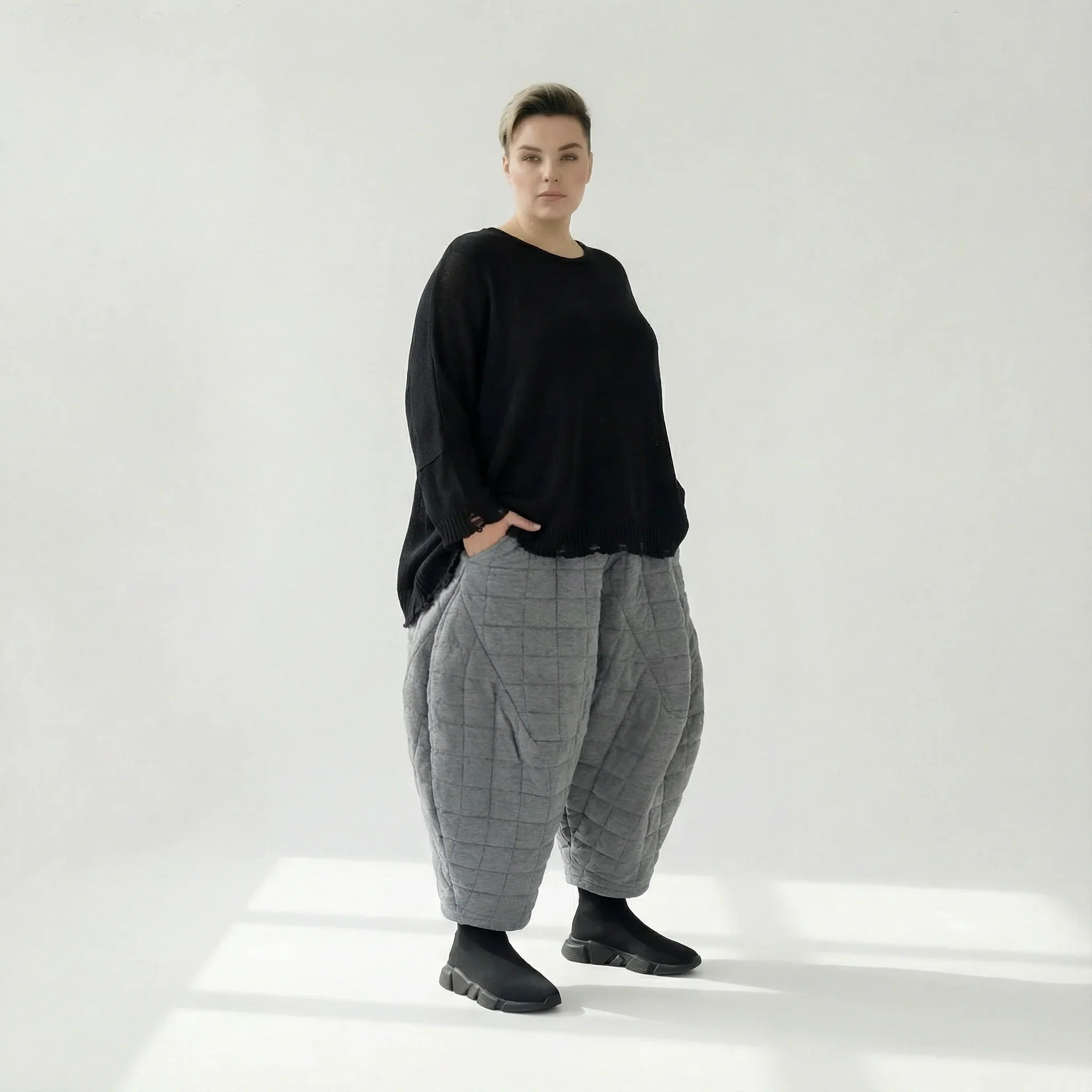 AKH Fashion 6883 Pantalon, Gris