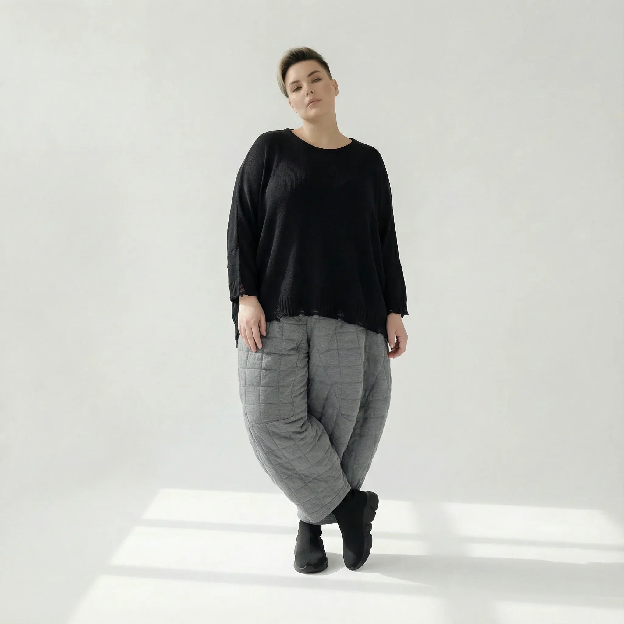 AKH Fashion 6883 Pantalon, Gris