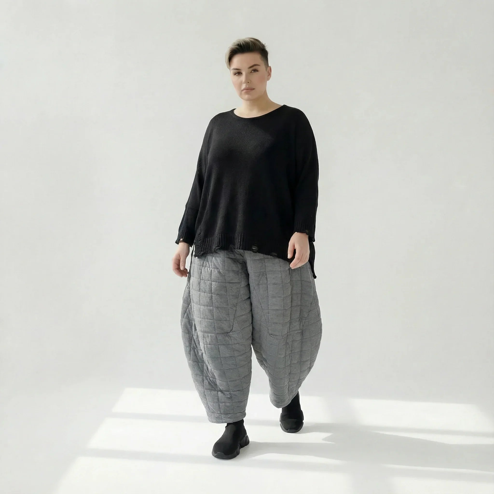 AKH Fashion 6883 Pantalon, Gris
