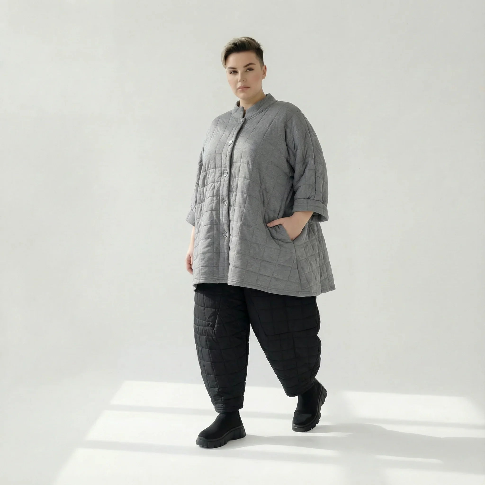 AKH Fashion 7116 Chemisier, Gris
