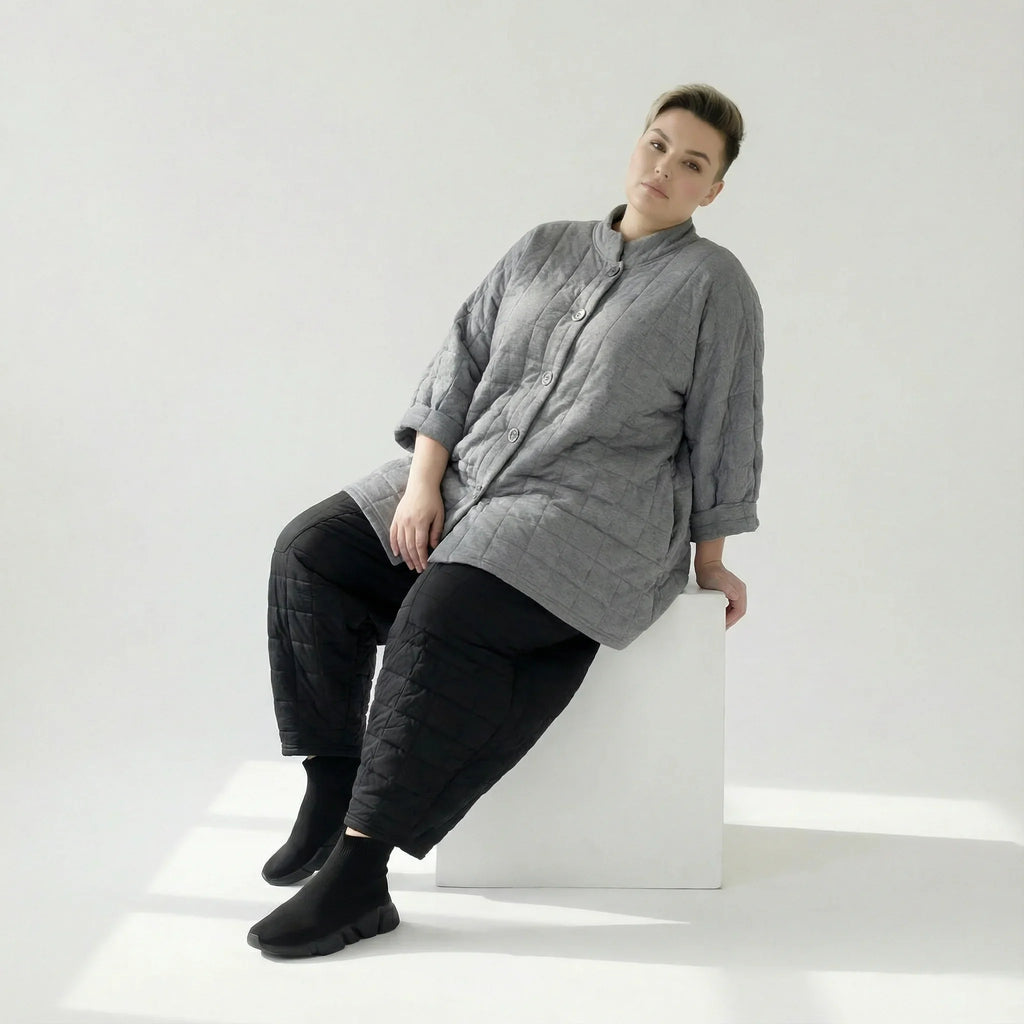 AKH Fashion 7116 Chemisier, Gris