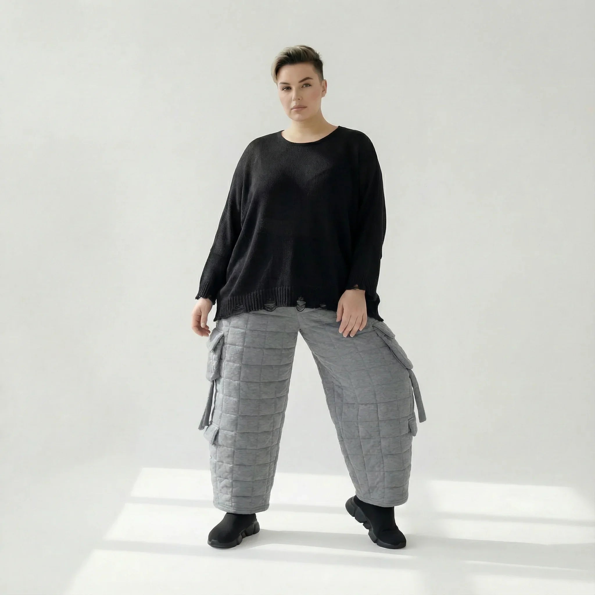 AKH Fashion 7125 Pantalon, Gris