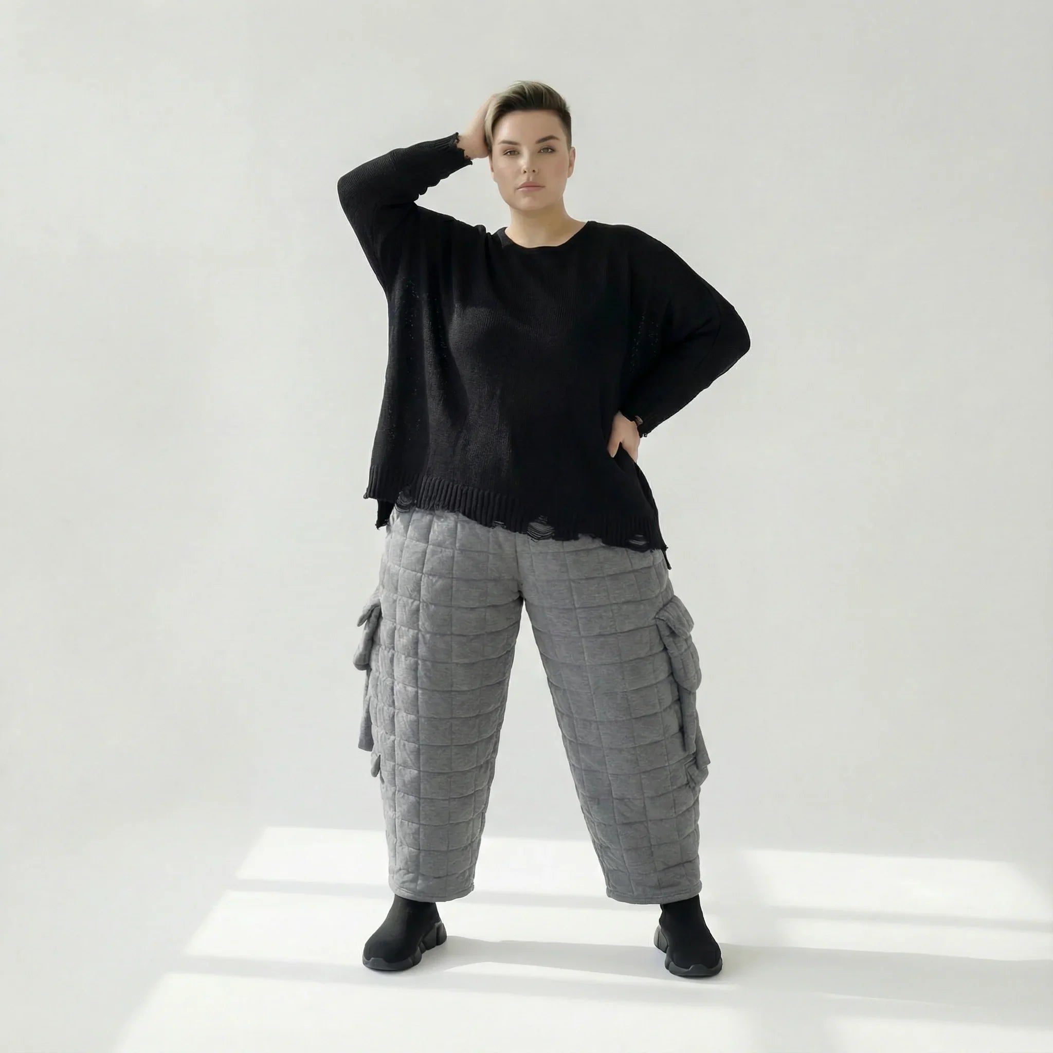 AKH Fashion 7125 Pantalon, Gris